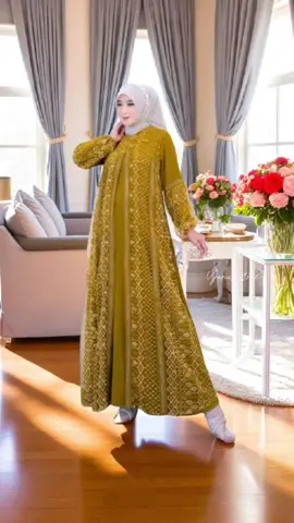 Gaun Abaya Pesta Lebaran Mewah Wanita Dewasa Remaja Muslim Bahan Lembut Kombinasi Cey Premium, Brukat dan Payet Mewah Elegan #abaya #abayastyle #kondangan #ootdfashion #setelanwanita 