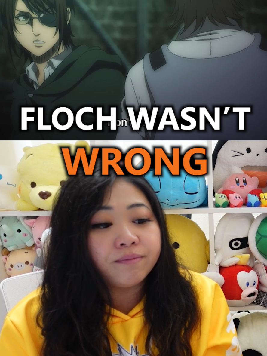 I didn't agree with him, but I didn't want it to end this way. Wished things could have ended differently. RIP Floch. You did everything you could #AttackOnTitan #aot #fyp #attackontitanseason4 #animereaction 