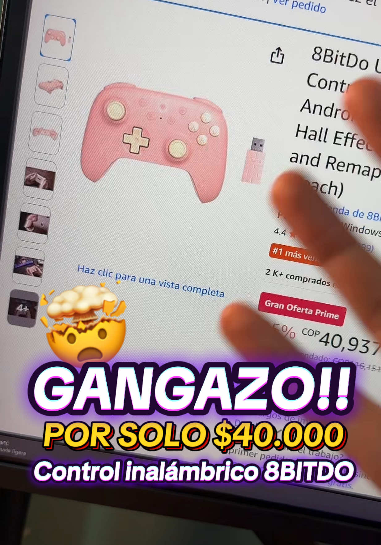 Corre!! control inalámbrico para pc o dispositivos Android #control #gaming #gamer #pcgamer #pcgaming 