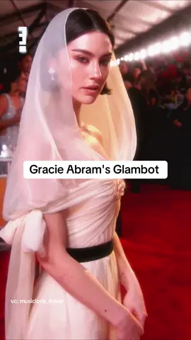 Gracie stuns her fans again with this fantastic look! vc: @musiclove_4ever  #creatorsearchinsights #gracieabrams #glambot #grammys #redcarpet 