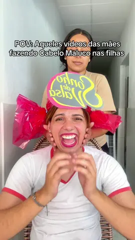 POV: Aqueles vídeos das mães fazendo Cabelo Maluco nas crianças pra escola 😂 É ASSIM NÉ? #comedy #escola #cabelomaluco dia das crianças 