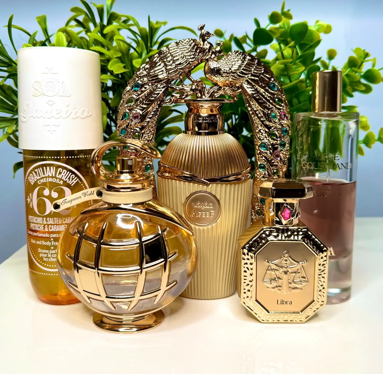 Today’s layering combo is on another level 😮‍💨✨ It’s giving sexy sophistication, soft sweetness, and pure luxury in the air 💐🤍 This scent trail is unforgettable , elegant, expensive, and absolutely stunning 😍🌹 Cheirosa ’62 @Sol de Janeiro Inc 🌰🍦☀️ Signature White @Frenchavenue @Fragrance World 🌸✨🍃 Afeef @Lattafa Perfumes 🌹🍯🪄 Rose Gourmand @zara 🌹🍮🤍 Zodiac Collection Libra @fragranceworldofficial @frenchavenueofficial 🌼🍏💫 #FragranceAddict #PerfumeCollection #ScentOfTheDay #PerfumeGoals #FragranceLover                          