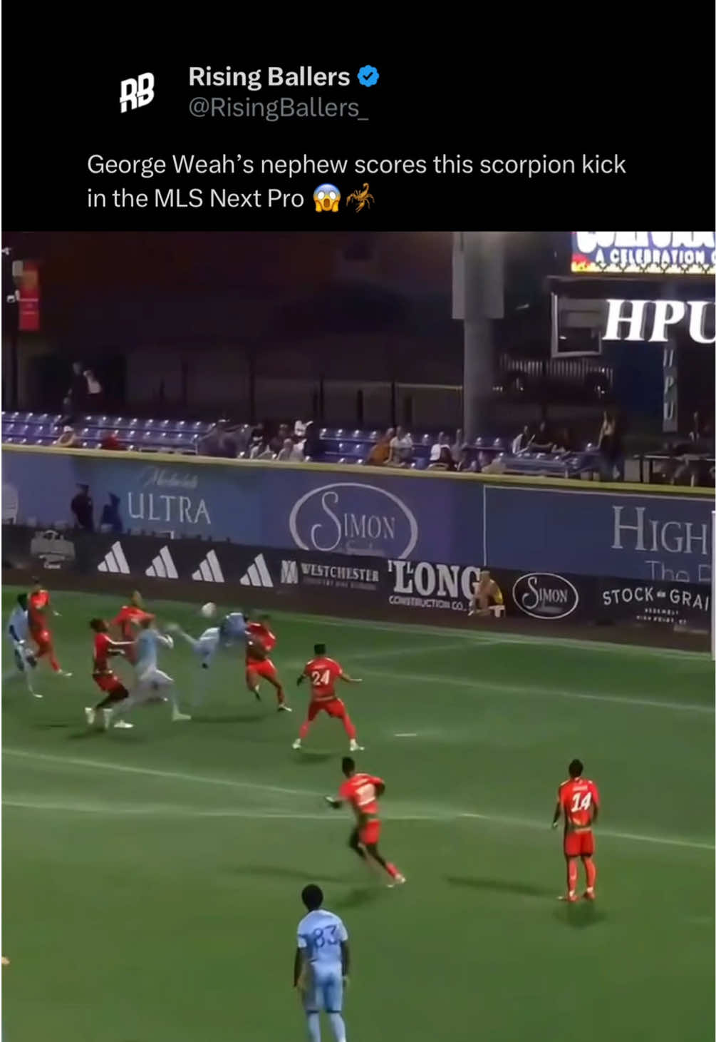 Patrick Weah IS HIM 🤯🇱🇷 that has to be a Puskas contender! @MLS NEXT Pro #Weah #Golazo #Goal #Football #Soccer 