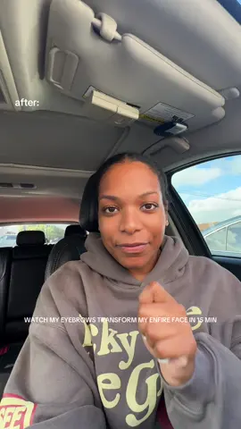 Is this transformation crazy or am I tripping?? Y’all tell me!   My gworls with thick and unruly brows know exactly how good this transformation feels 😭 Once I figured this eyebrow hack out in 8th grade, my life changed for the better forever lol Excuse my busted appearance I’ve just always wanted to show yall this transformation and this was the only time I could 😂 #blackgirltiktok #eyebrow #eyebrowthreading #eyebrowtransformation 