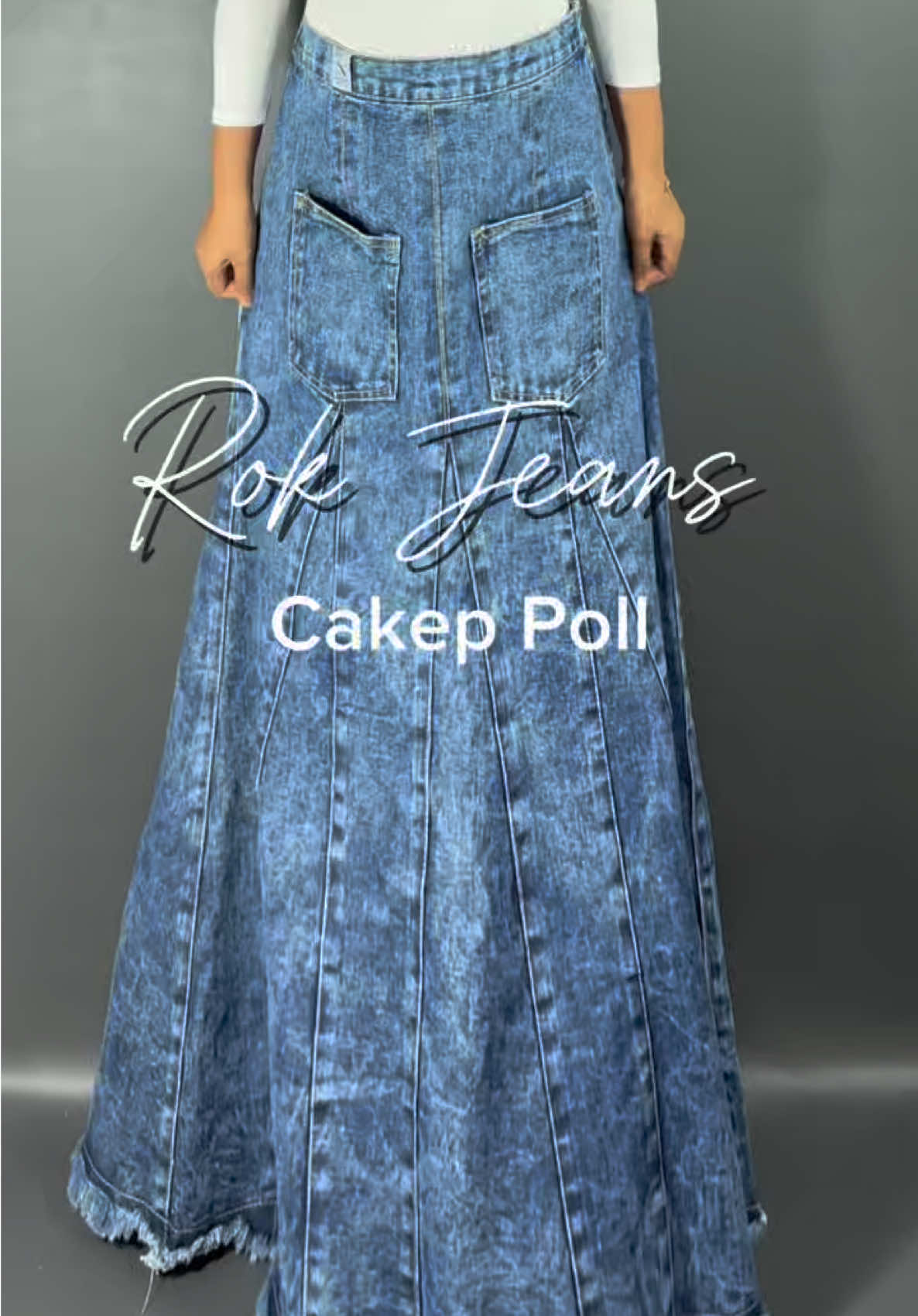 Rok jeans cakep banget #rokjeans #rokjeanskekinian #rokjeanswanita #rokjeanspremium #rokjeanspanjang 