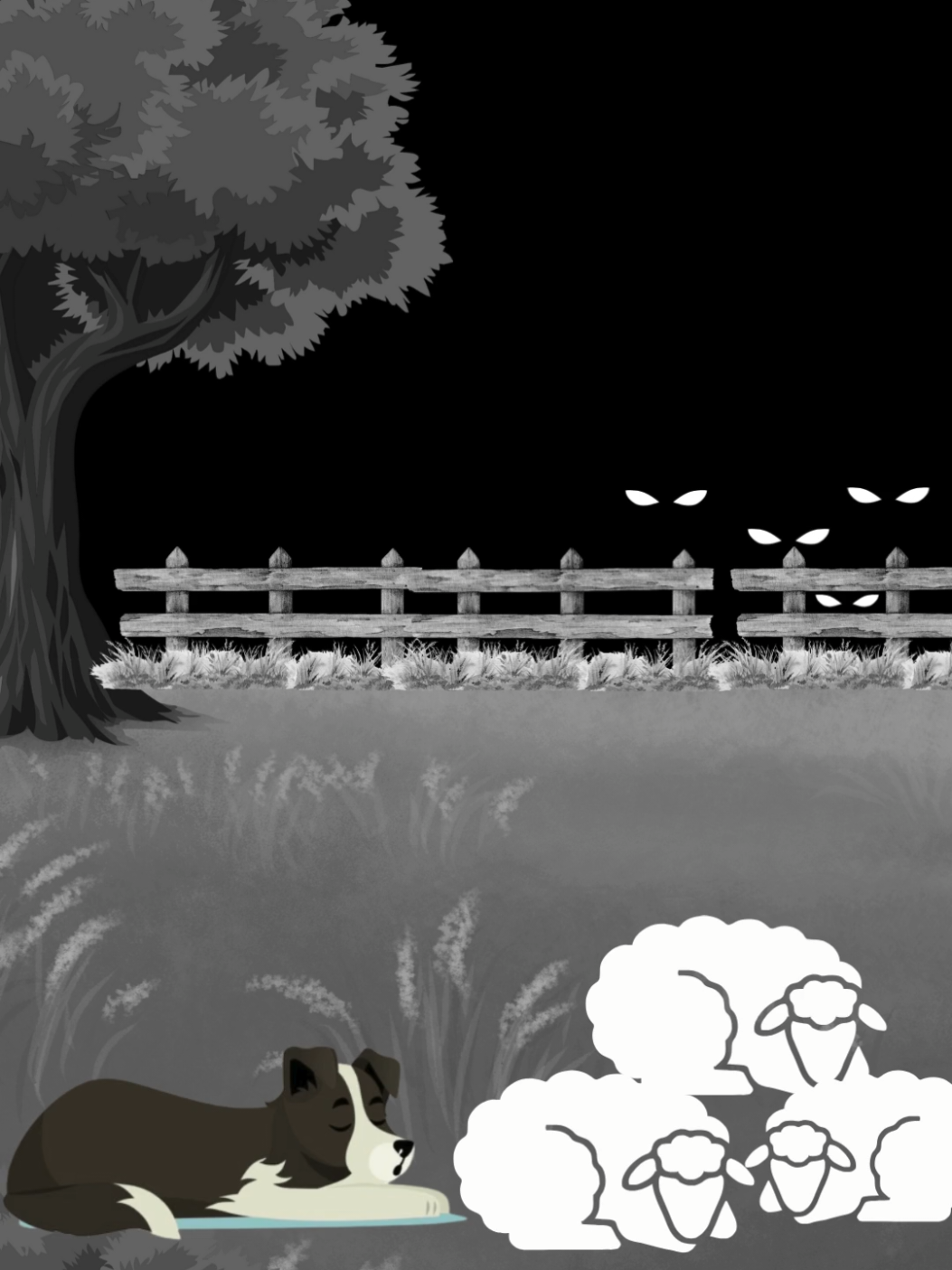 Wolves at night #creepy #horrorstory #analoghorror #horrortok 