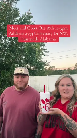 Can’t wait to see yall ❤️  #allieandnoah #meetandgreet #chickfila 