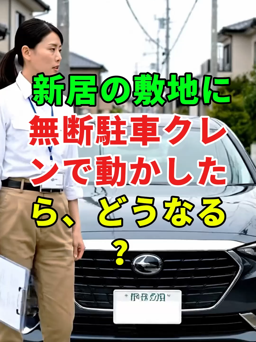 新居の敷地に無断駐車クレーンで動かしたら、どうなる？#ドラマ#実話 #実話ストーリー#人生#shorts