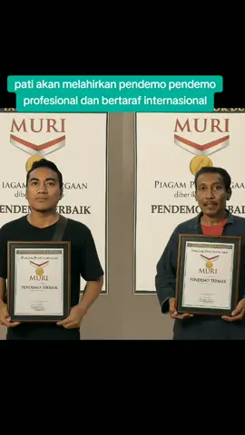 pati akan mendapatkan penghargaan sebagai pendemo terbaik #pati #donasi