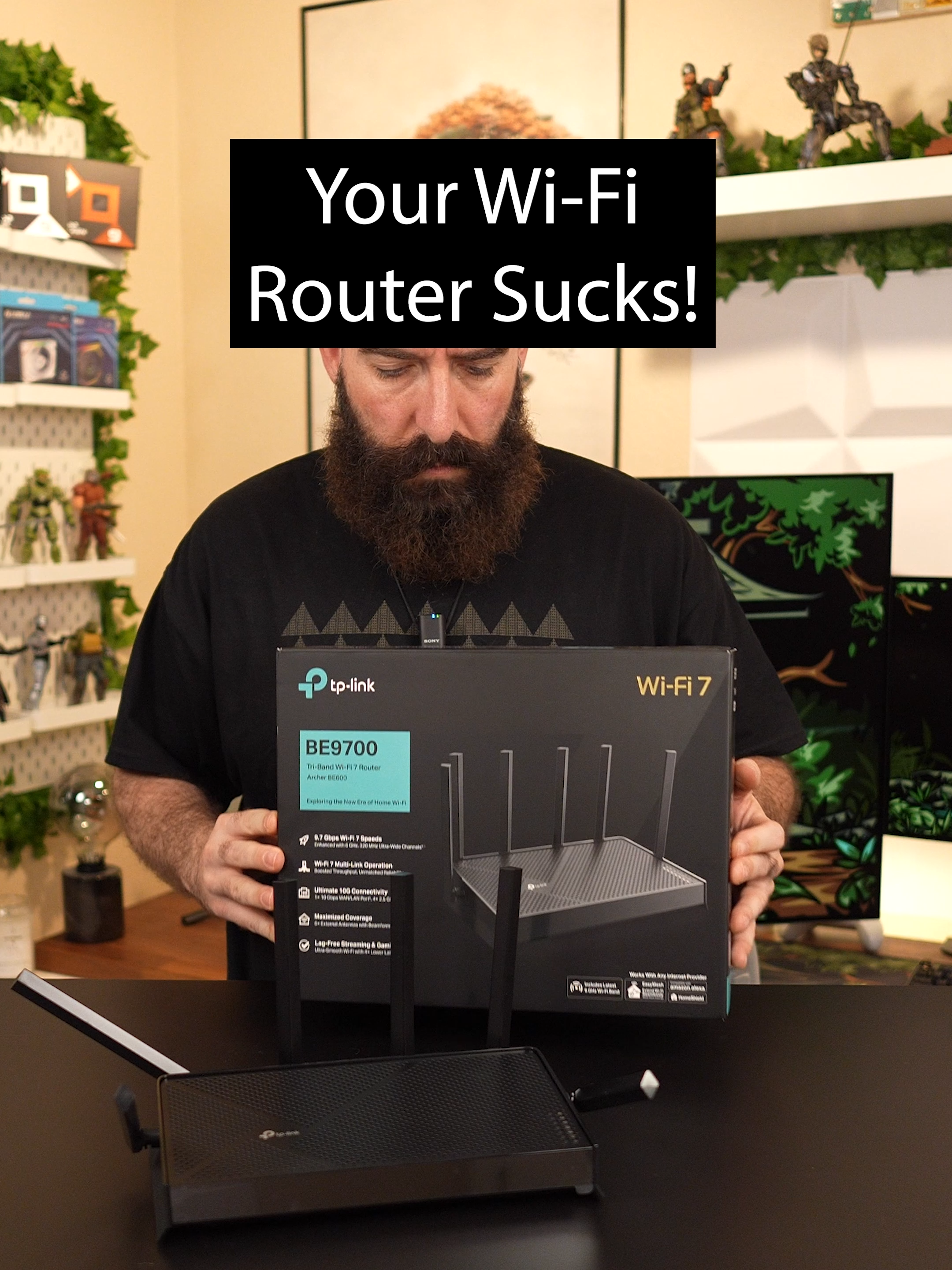The TP-Link Tri-Band Archer BE9700 WiFi 7 Router! #TPLink #ArcherBE600 #WiFi7 #SmartHomeNetworking - The TP-Link Tri-Band Archer BE9700 WiFi 7 Router is a super simple to use router, that completely changed the Wi-Fi signal in my house. I used to struggle to get a good Wi-Fi signal in my house, especially across multiple devices, but now it's stronger than ever! I can have a stream going on my main TV, a game being played on my computer, and also browse on my phone at the same time, with no decreased shared performance! Be sure to check out the link in my bio to upgrade your router!