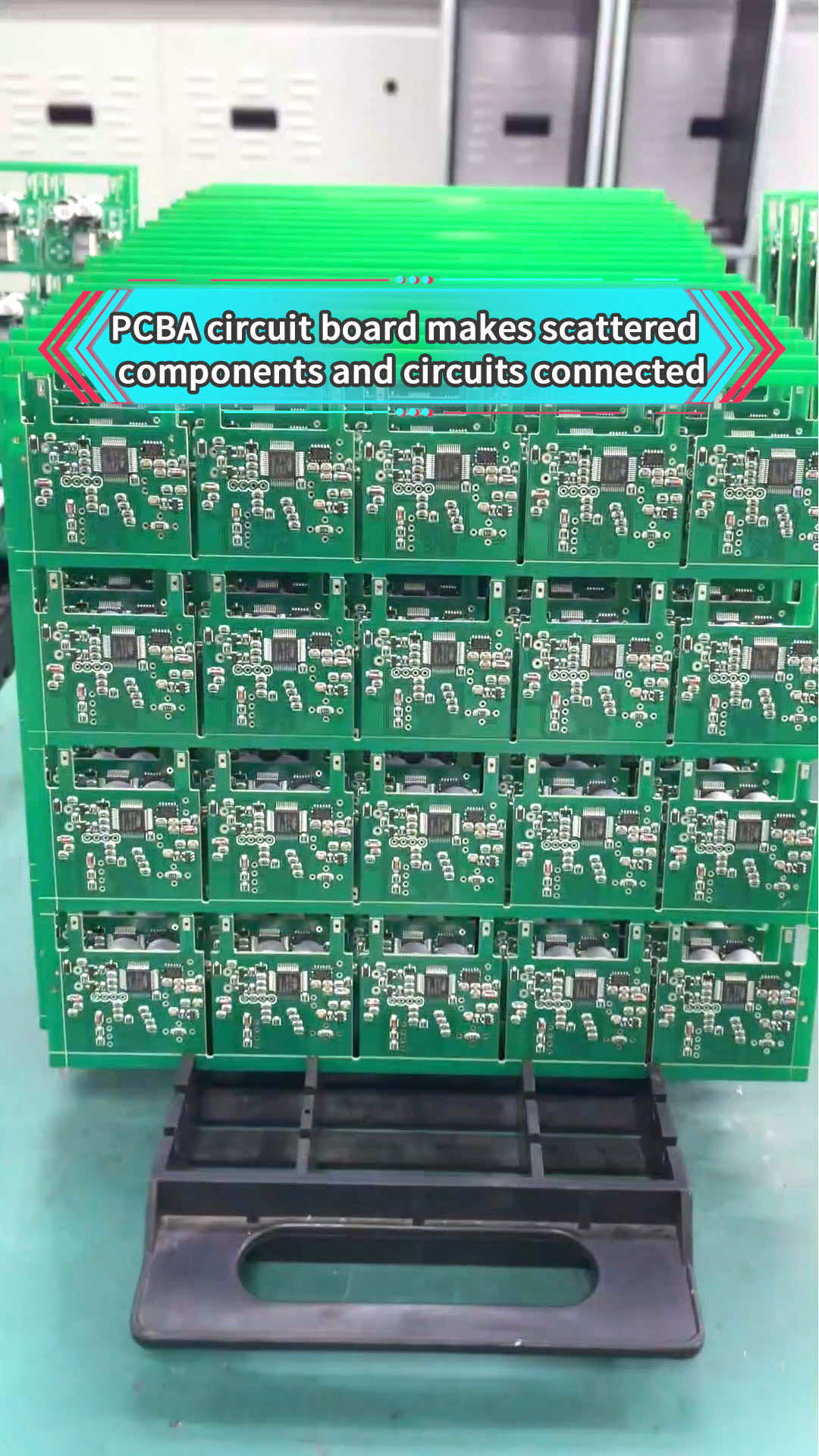 PCBA circuit board makes scattered components and circuits connected🤣🥰#pcb #pcba #pcbassembly #sourcefactory #manufacturing 