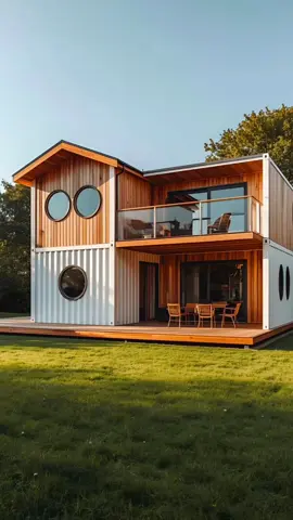 “Nhà container hiện đại, tiết kiệm chi phí,không gian sống tiện nghi#nhacontainer #thietkethongminh 