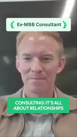 consulting isn't a math test - it's about connection. MBB consultant breaks down why relationship building beats perfect calculations every time #consulting #mbb #caseinterview #careeradvice #networking #consultinglife