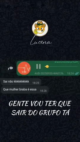 Gente eu vou ter que sair do grupo tá... . . . .   . #audiosengraçados #risadasengraçadas #viralmeme #humor 