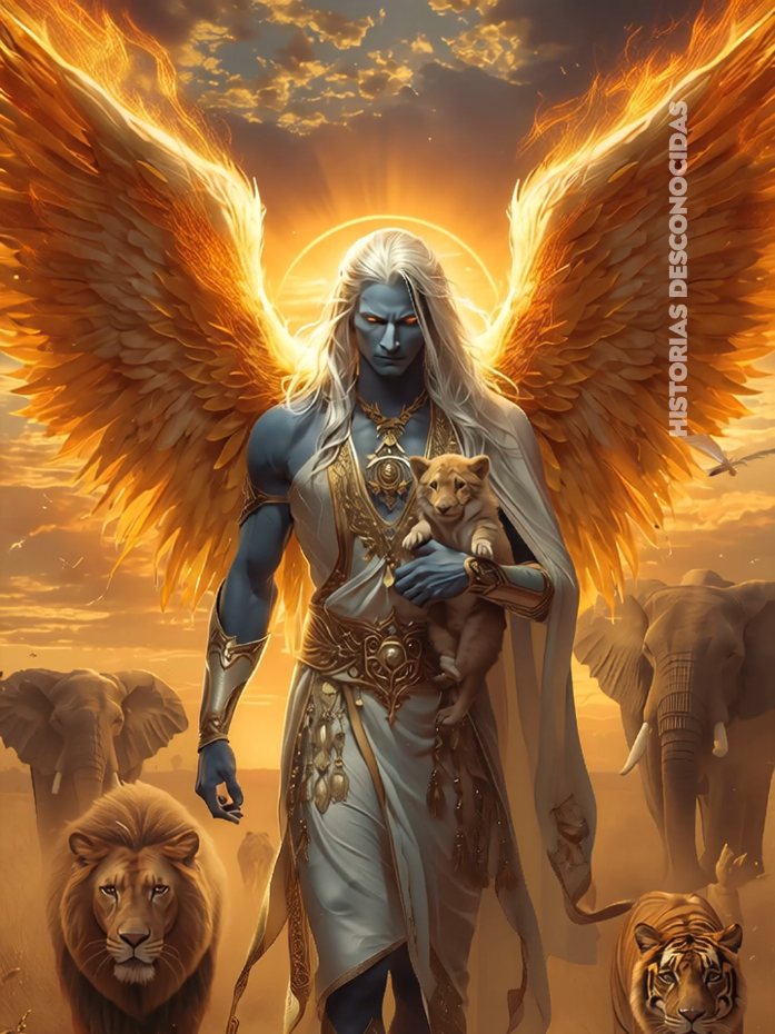 Este es el ángel que guió a los animales al arca de Noé 🙏🏼😱 #dios #History #biblia #angel #historias #relatos #misterios #cielo #fyp #viral 