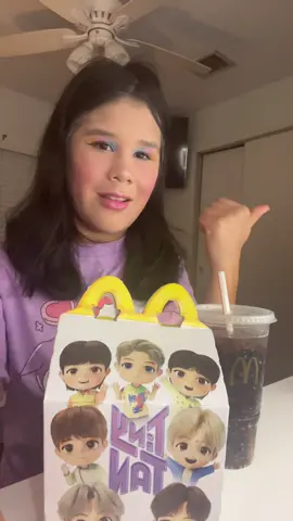 🍔🍟 finally my mom picked me up school a night out the other @BTS tiny tan Happy Meal Toys 🍟🍔 I got Suga V and Jimin thank you so much mom @AbjkMRstY 🥰🫶.                                                 @jharna bhagwani #btshappymeal 