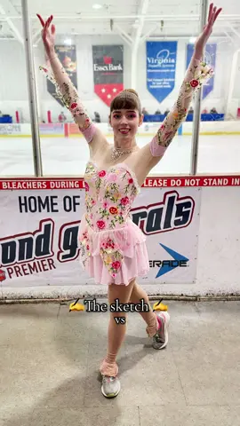 Fairytale dress 🧚‍♀️✨ Tutorial on how I made my Fairytale figure skating dress coming soon! #sketchvsfinal #fairytale #fairycore #figureskating #figureskatingdress 