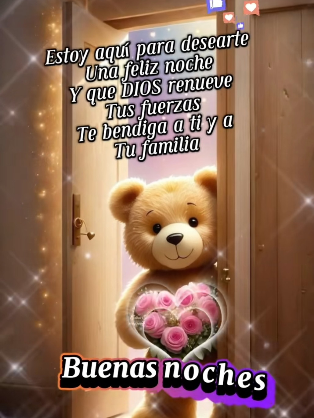 Apaga la luz, cierra los ojos y deja que tus sueños te lleven a lugares maravillosos. ¡Buenas noches!