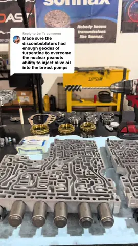 Replying to @Jeff 🤣 if you blink 3 times you’ll miss what I did. 50% of the answer is in the video. The other 50% you’ll see later😉 #ford #10r140 #valvebody #transmission #transmissionbuildersoftiktok  