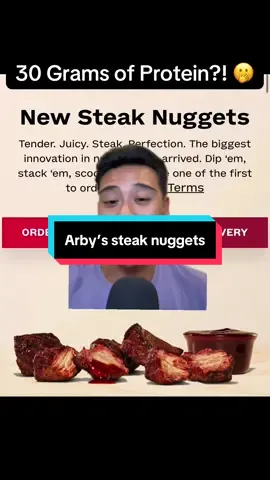 Arby’s brand new steak bites have 30 g of protein ##protein##workout##gym##arbys##arbyssteaknuggets