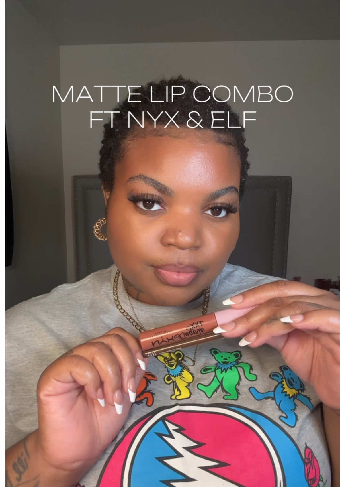 Super affordable lip combo  Products used  @NYX Professional Makeup  @elfcosmetics liner shade dark Cocoa  #lipcombos #everydaymakeup #affordablemakeup #brownlipliner #blackgirltok 
