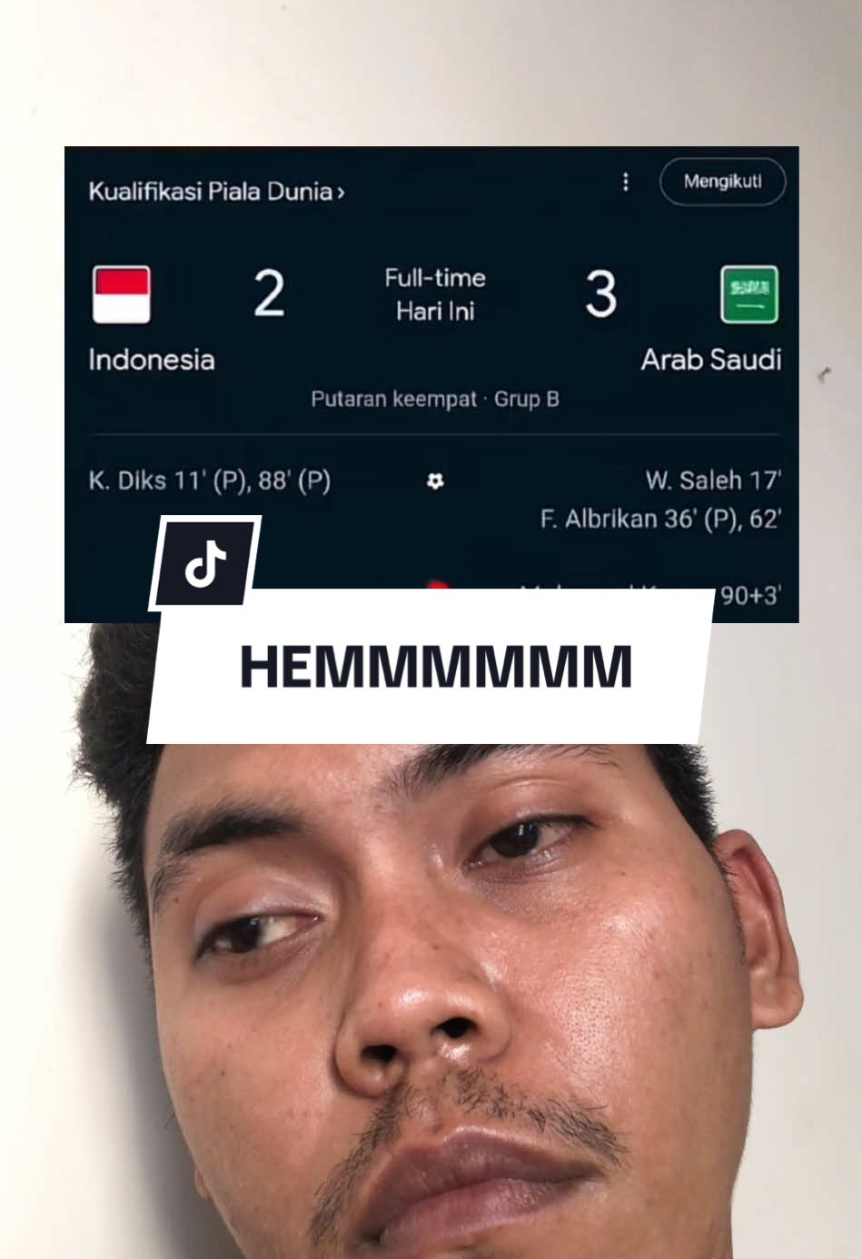 Gatau gatau #fyp #oweng #chat #timnas 