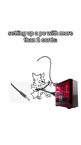 cord management go brr #pcgamingsetups #doodlesart #cordmanagement 