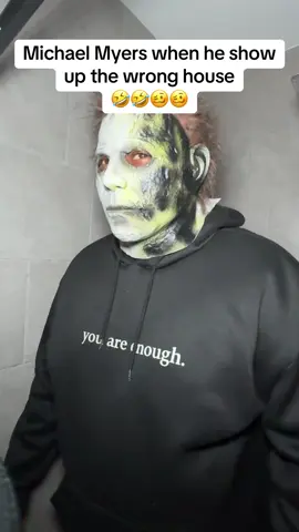 You came to wrong house #michaelmyersoftiktok #halloweenhumor #comedyhumor😜😆 #couplesreels #coupleshumor 