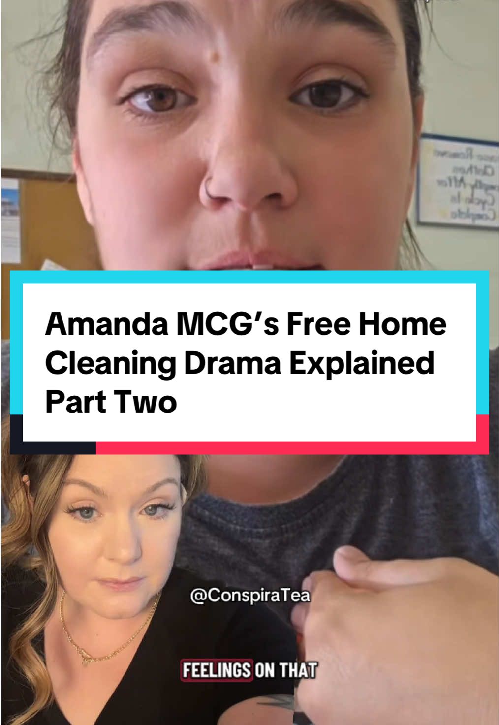Amanda MCG’s free home cleaning drama explained part 2 #tiktoktea #amandamcg #cleaningtiktok #CleanTok 
