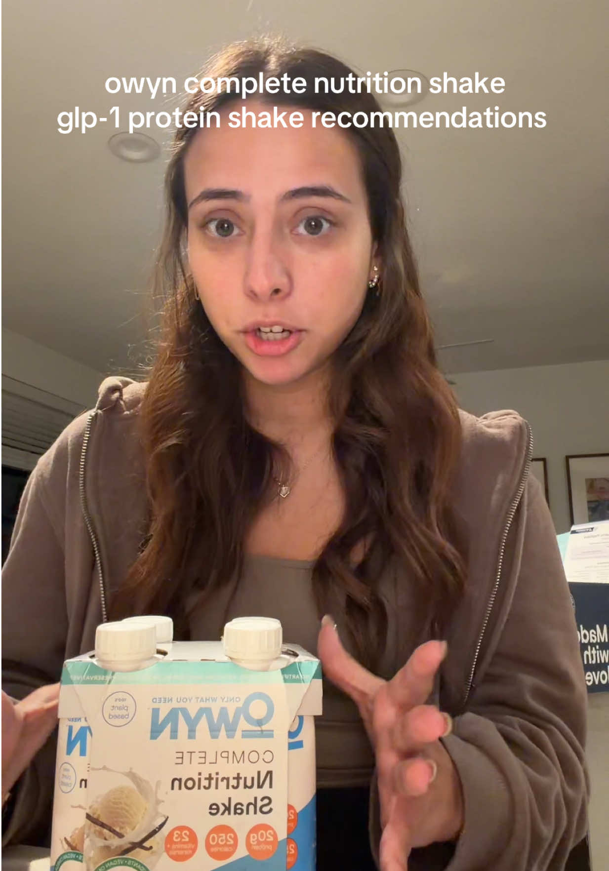 owyn send me these complete nutrition protein shakes. And I thought this really screamed glp-1 support. You can find them at target and thank you owyn for sending these to me❤️ • ##glp1diet##glp1forweightloss##glp1community##glp1tips##glp1