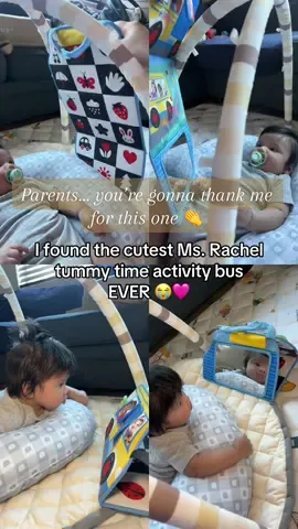 If l baby loves Ms. Rachel… they NEED this 😭🩷 such an interactive play mat 👍🏻 #msrachelforthewin #thewheelsonthebus #msracheltoys  #tummytimeactivities #babytummytime @Ms Rachel 
