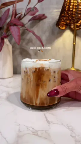 One of my faves 🤎 #coffeetiktok #coffeeathome #coffeerecipe #foryoupage #saltedcaramel 