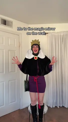 Must know who is the fairest one of all!!! Evil Queen 🍏 costume! All items 🔗 in Amazon sf in bi0 under the “evil queen” list #evilqueen #costumeidea  #disneyvillain #halloweenocostume #madelinejohnsonnnn