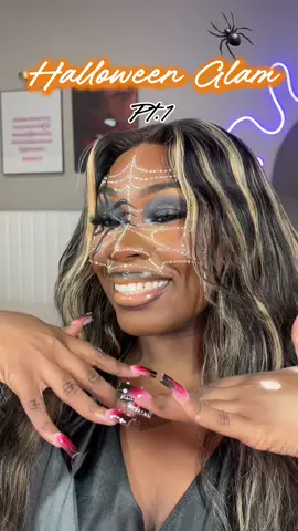 First Halloween glam tutorial of the season 🖤  #fypシ #31daysofhalloweenmakeup #easyhalloweenmakeup #halloweenmakeuptutorial 