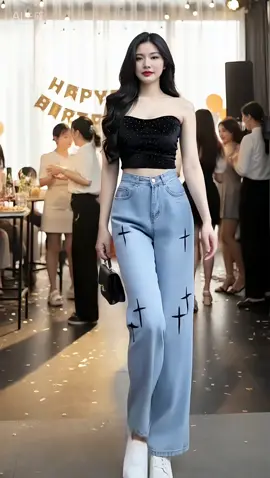 Quần dài baggy ống suông #quanongsuong #quanbaggy #quanjean #quanjeannu #quanjeanongsuong 