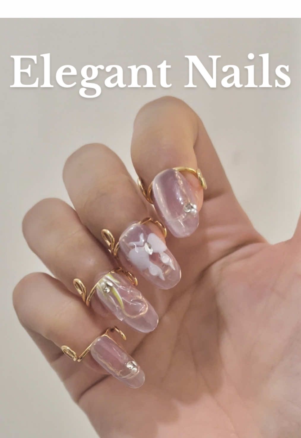 Nails that you can wear and take off anytime.  Adjustable. Affordable. Aesthetic #handmadenails #NailRings #shortnails #fyp #BeautyTok