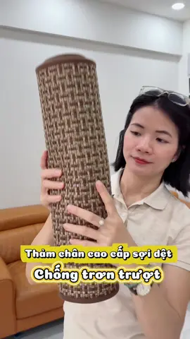 Thảm chân sợi dệt chống trượt cao cấp, màu sắc sang trọng, nhiều kích thước #thamchan #tham #giadung #noithat #xuhuong 