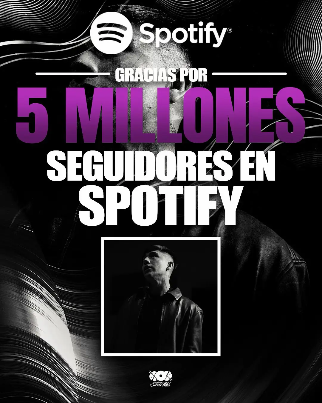 Muchas gracias por 5 millones de seguidores en Spotify 💿 @Chinito Pacas 