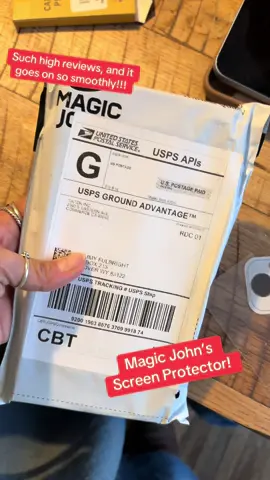 The highly rated screen protector from Magic John, and it goes in just like it says! #magic #screenprotector #buyit #awesome #nice 