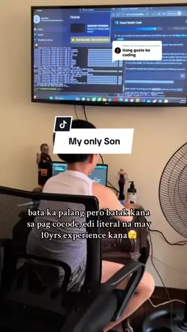 Replying to @fictional happy siya ng tumatama ang code niya, napapatalon tlaga😅🫣 #coding #programming #software #softwareengineer 