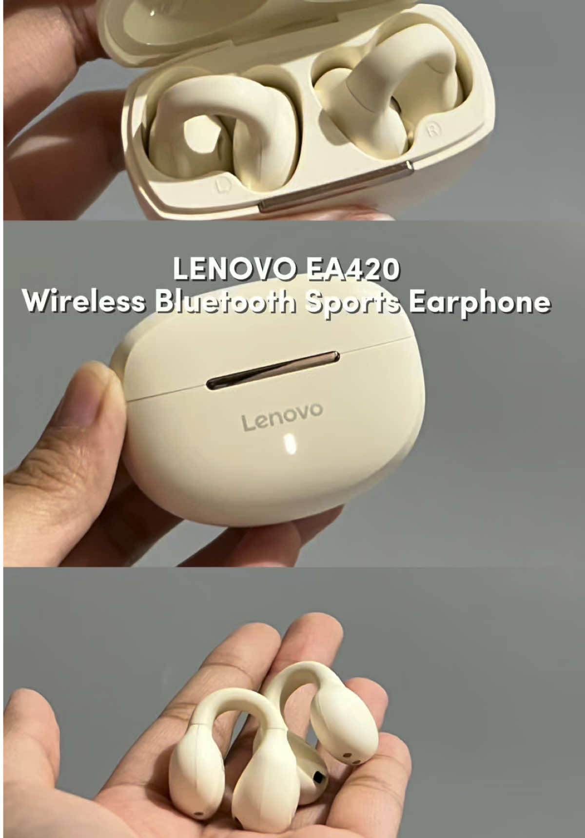 Perfect for Workouts or daily commutes! No more sore ears because of its u-shaped earbuds din! 😍❤️ So.. mag yes ka na ba? #lenovoearbuds #cliponearbuds #earbudsbluetooth #lenovo #wirelessearbuds 