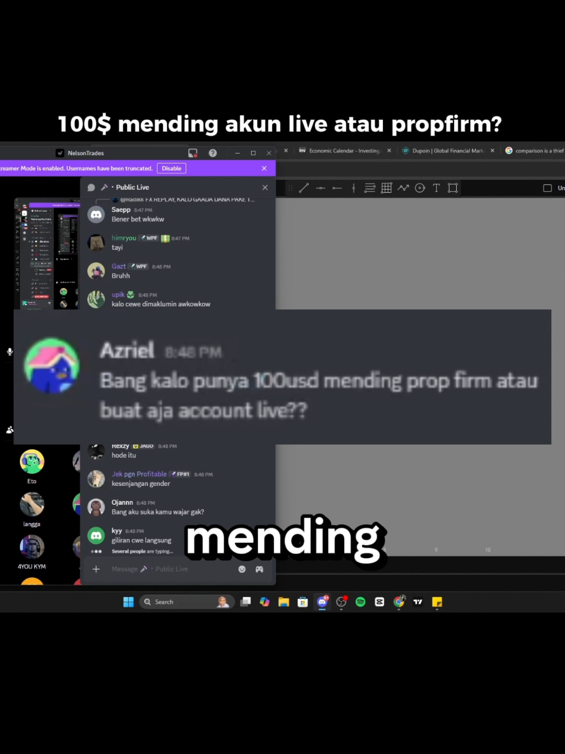 kalau menurut pendapat kalian gimana gais? #tradingcommunity #tradingforex #traderindonesia #nelsontrades #wizardpipsfx 