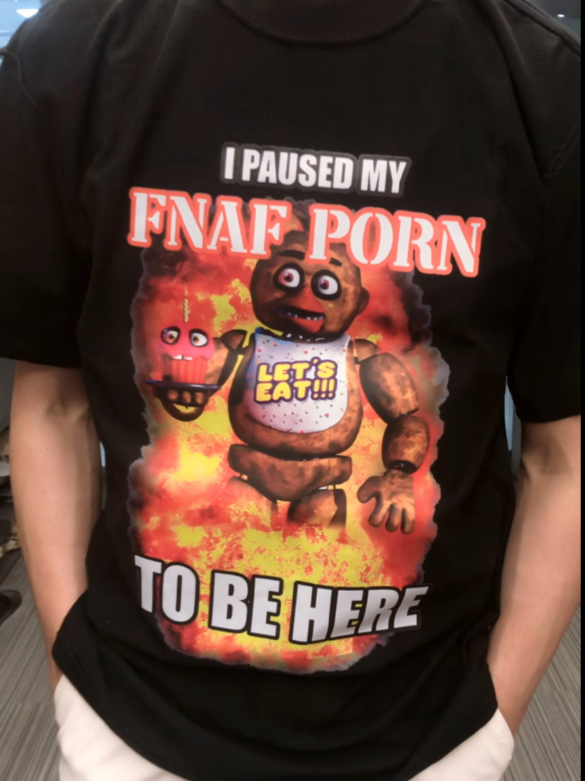 I paused my fnaf t-shirt #fazbear #fnaf #fnaffan #fnafedit #popculturetee #funnytshirt #funny  #ipausedmyfnaf 