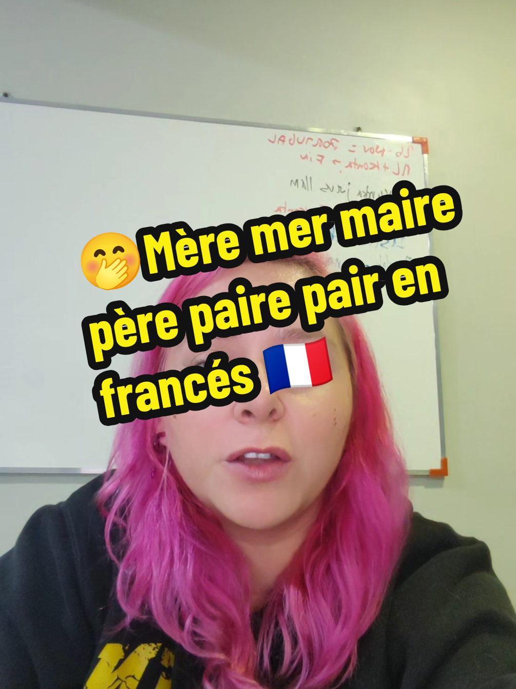 🤭Mère mer maire père paire pair en francés 🇫🇷#frances #français #aprenderfrances #hablarfrances #cursodefrances 