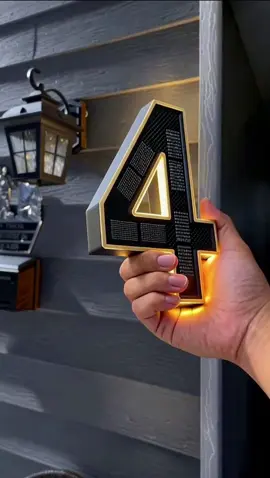 Solar powered lighted house numbers #tiktokshoprestock #homedecor #homeimprovement#tiktokshopcreatorpicks #solarlight 