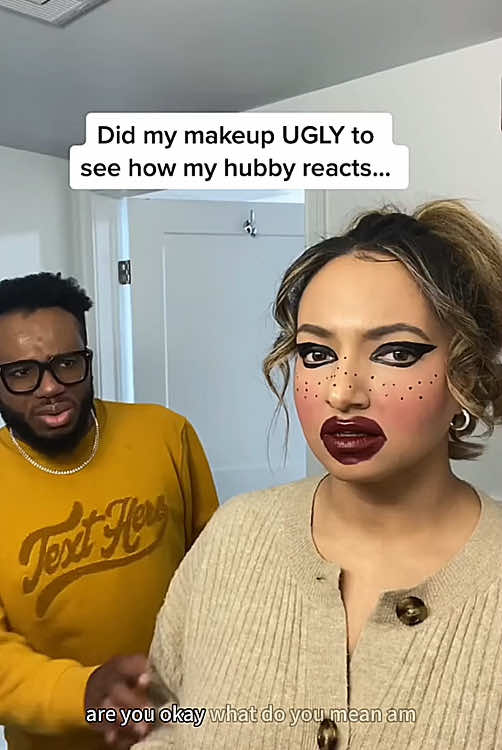 Ugly makeup prank 🤣🤣#funny #funnyvideos #couple #usa #Love #like #popular #interesting #usa🇺🇸 