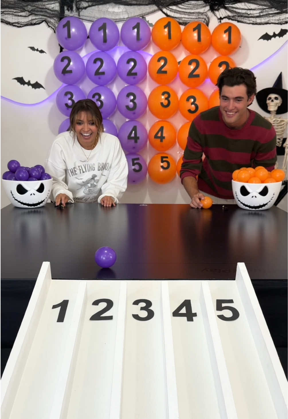 First to Pop all Number Balloons Wins! Halloween Edition #halloween #game #challenge 
