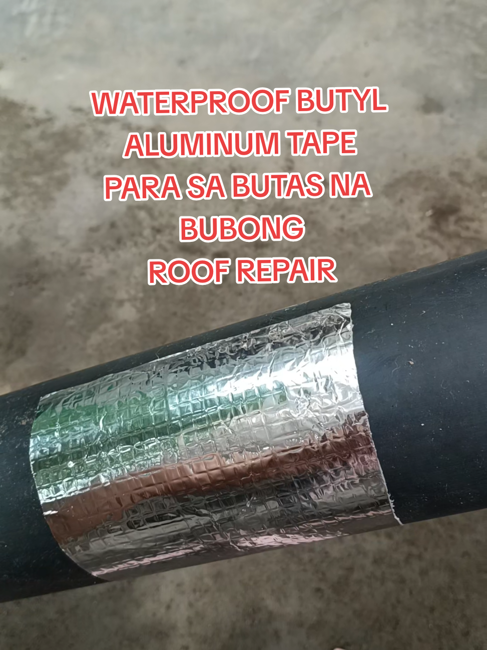 WATERPROOF BUTYL ALUMINUM TAPE  #WATERPROOFBUTYLALUMINUMTAPE #waterprooftaperoof  #aluminumfoiltape  #roofrepair  #roof 