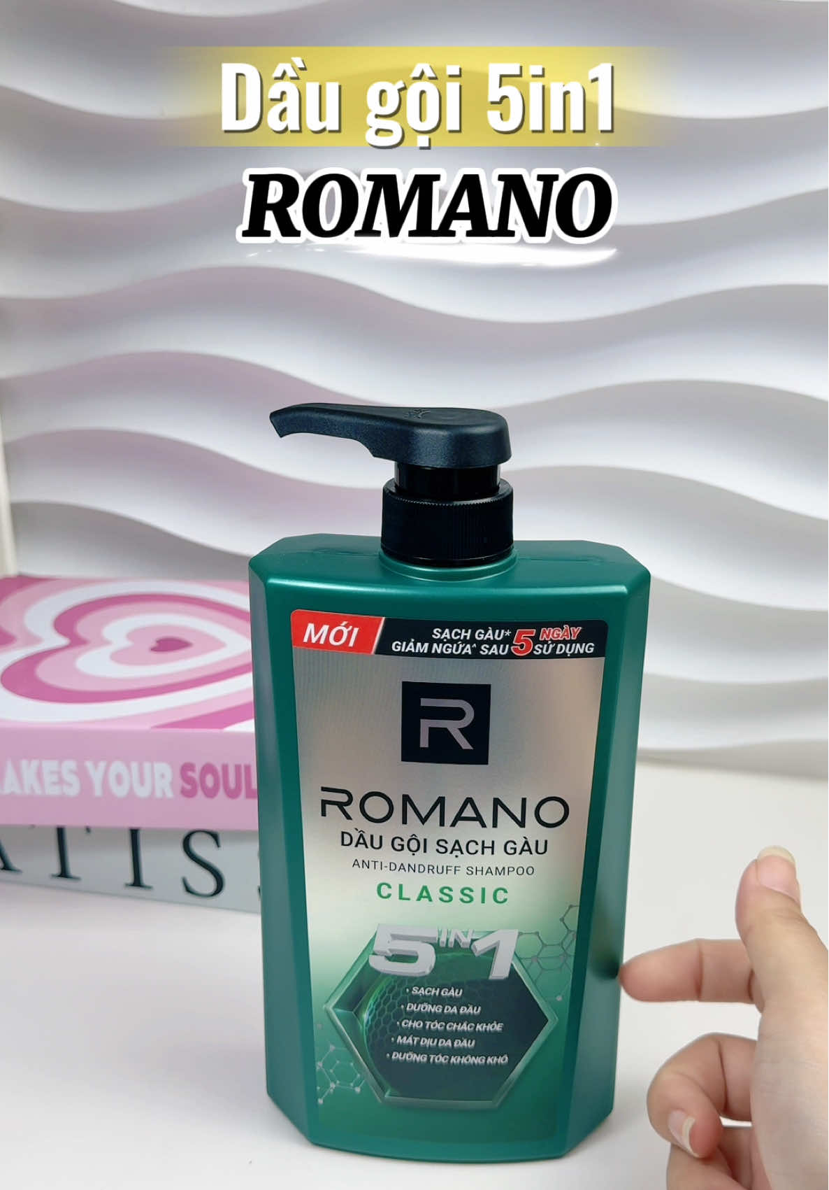 Dầu gội 5in1 cho mấy ông #romano #daugoi #sachgau #duongtoc #xuhuong 