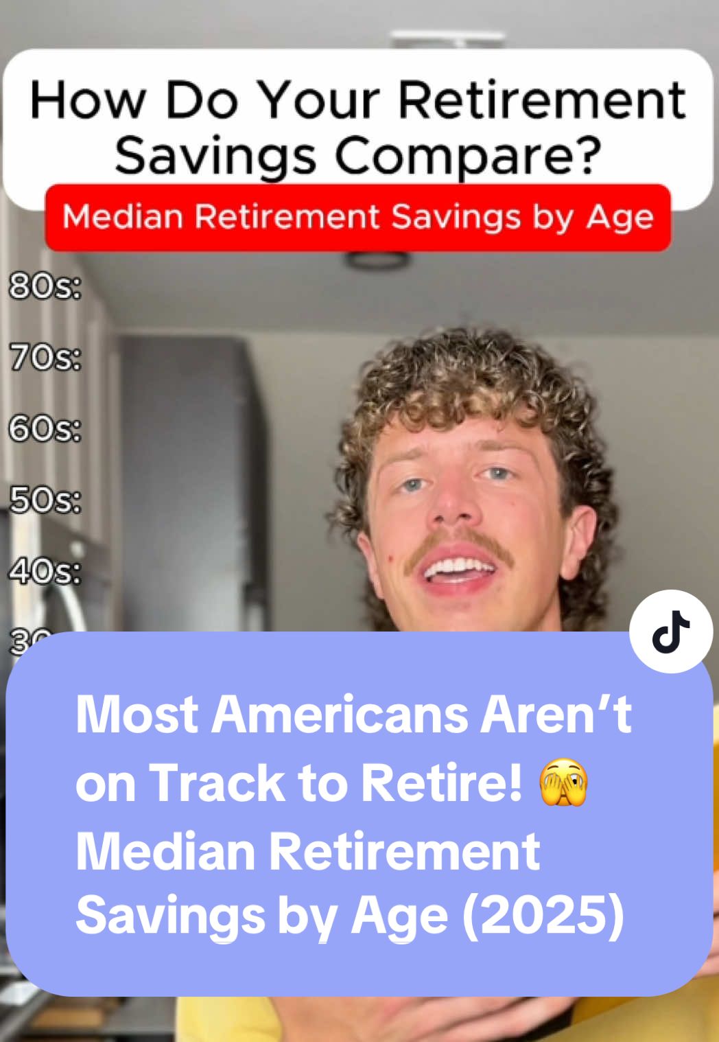 How does your retirement savings compare to your peers? Using data from Empower, here’s the median retirement savings by age for 2025. Since these aren’t averages, these numbers aren’t skewed by outliers. While helpful to understand how your retirement savings compares to your peers, please don’t use these as a measure of success. Unfortunately, most Americans aren’t on track to retire and this data is proof. #retirement #retirementplanning #retirementsavings #PersonalFinance #financialliteracy 